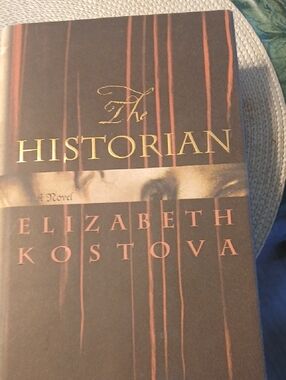 The Historian by Elizabeth Kostova - Hardcover Novel in Brown and Gold